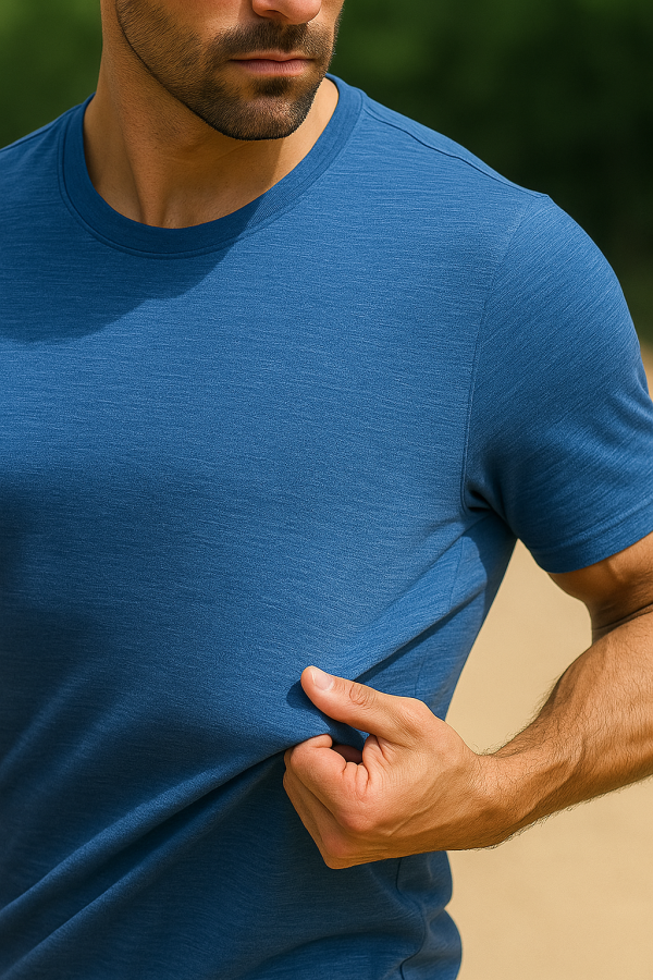 SkyFlex Ice Blue Active Tee - Image 3