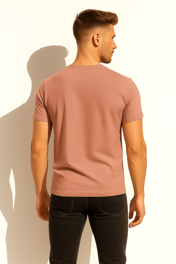 Luxe Knit Tee – Rose Clay - Image 2